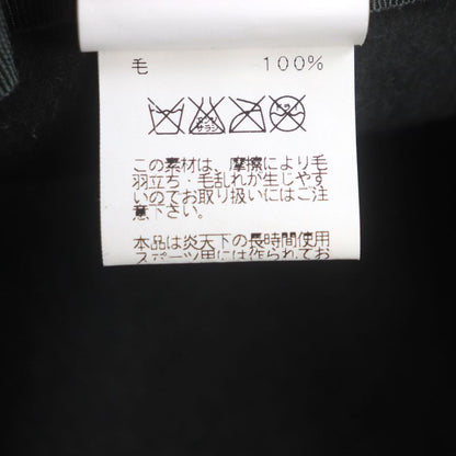 Hermes 100% Wool Rabbit Felt Hat With Ribbon Dark Gray 57 Made In Italy