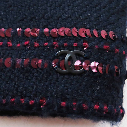 CHANEL 00A P16208 Wool PVC Sequined Tweed Setup With Coco Mark On Left Cuff