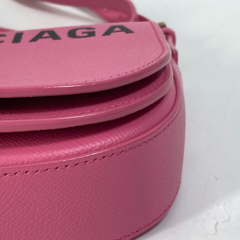 Balenciaga Shoulder Bag Ville Di 550639 Leather Pink