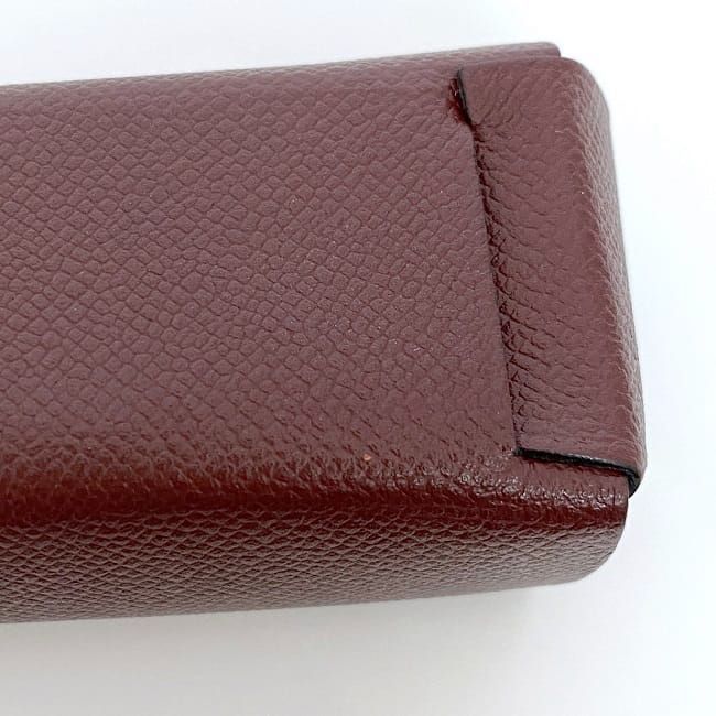 Hermes Lip Case Miroir Bordeaux Rouge Ash Excellent Condition