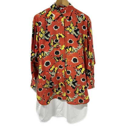 Loewe Long Sleeve Shirt Blouse Size 34 S Women - Orange X White X Multi