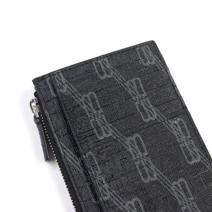 Balenciaga 640535 CASH Leather Bbmonogram Logo Print Fragment Case Card Holder