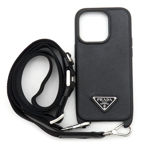 Prada Cell Phone Accessories Saffiano Triangle Iphonecabas - Saffianoleather