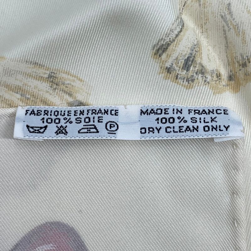 Hermes Carre 90 La Dance Ballet Dancer Ballerina Scarf Silk Beige