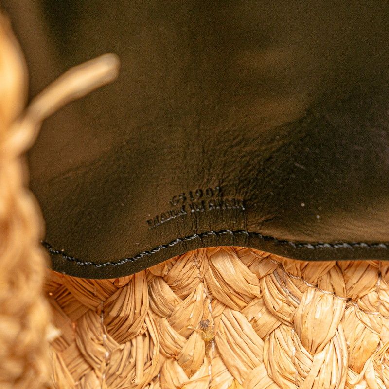 Loewe Anagram Gate Top Handle Small Handbag Shoulder Bag 2WAY Black Beige