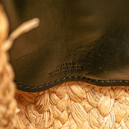 Loewe Anagram Gate Top Handle Small Handbag Shoulder Bag 2WAY Black Beige