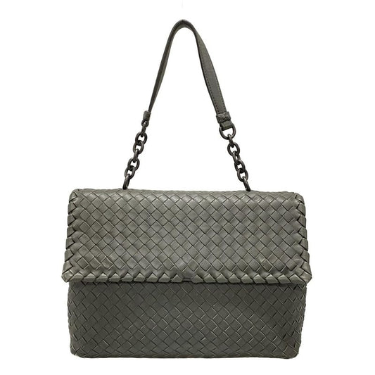 Bottega Veneta Handbag Medium Olympia Bag B04828865q Dark Grey Leather