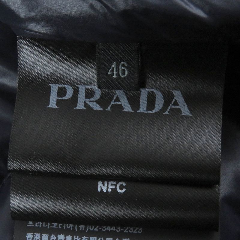 Prada 2021 Sga506 Triangle Logo Triangle Plate Stand Collar Light Down Jacket