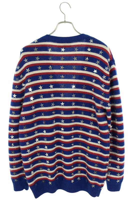 Celine 21SS 2a18k731m Embroidery Star Loose Cardigan Men's S