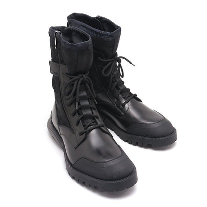 Dior Combat High Top Boots 42 Oblique Black