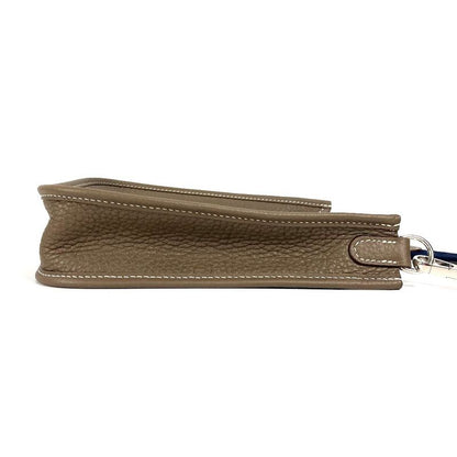 Hermes Shoulder Bag Evelyn TPM Amazon Long Taurillon Clemence Etoupes Grayish