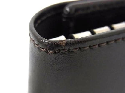 Fendi Leather 8-ring Key Case Key Case Men's Women's Brown Fq2190