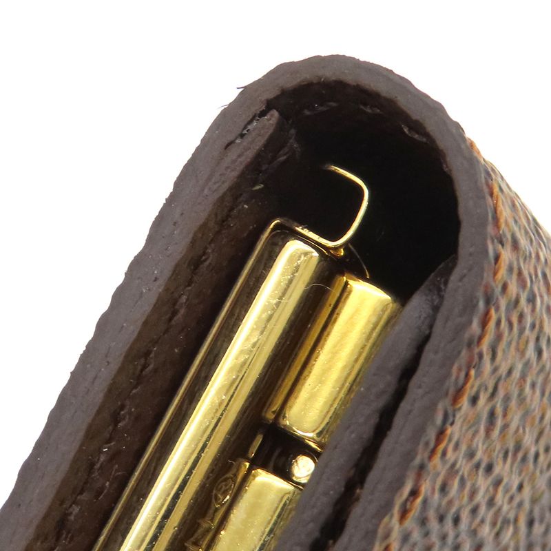 Louis Vuitton Key Case Multicles 4 Damier Canvas Damier Ebene Gold Hardware