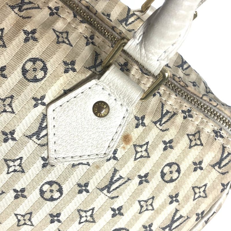 Louis Vuitton Speedy 30 M95500 Monogram Mini Lin Canvas White