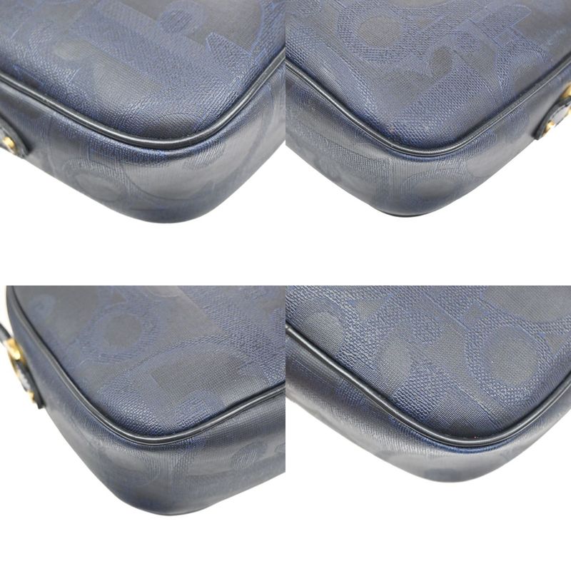 Christian DIOR Shoulder Bag Navy Leather 32ka674