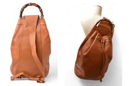 Gucci Shoulder Bag Bamboo Vintage Gucci 2WAY One Shoulder Body Bag Brown