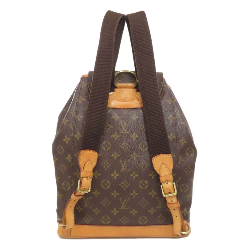 Louis Vuitton M51135 Montsourisgm Backpack Daypack Monogram Canvas Women