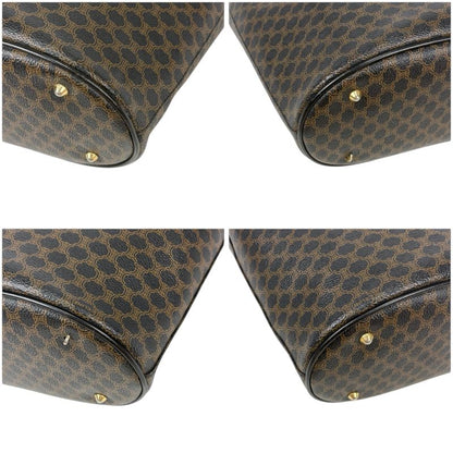 Celine Mini Tote Bag Black Macadam Pvcleather Bucket Shape Bucket