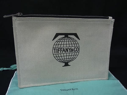 Tiffany & Co Tiffany & Co Canvas Pouch Multi-case Small Bag Ladies Beige