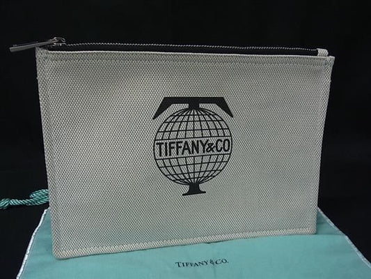 Tiffany & Co Tiffany & Co Canvas Pouch Multi-case Small Bag Ladies Beige