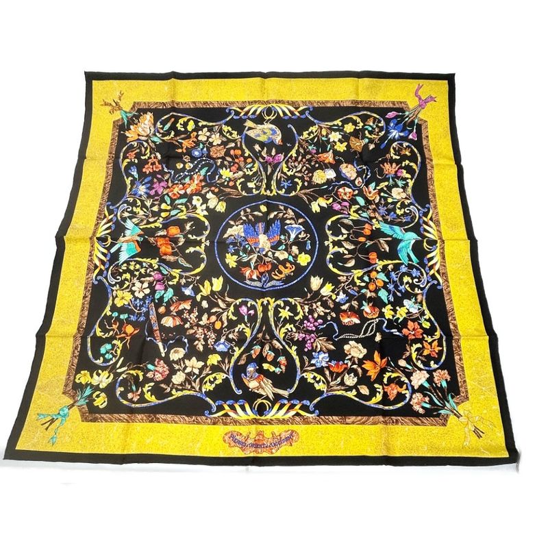 Hermes Silk Carré 90 Pierres D' Orient Et D' Occident Oriental and Western