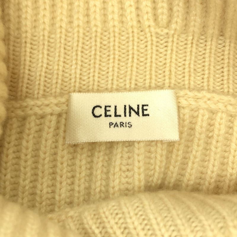 Celine - Cashmere Turtleneck Knit - XS - Ivory - Women's