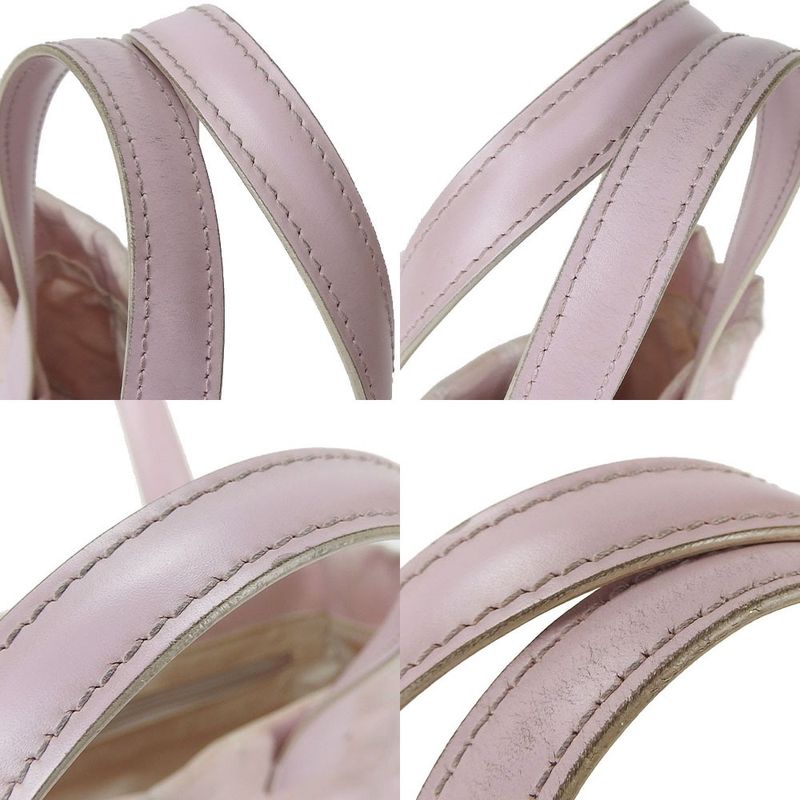 Chanel Mini Hand Bag Lightweight New Travel Line 8 Jacquard Nylon Leather Coco