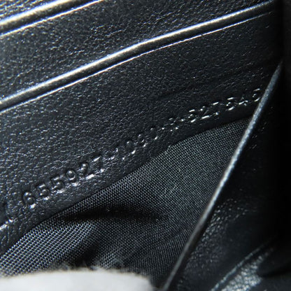 Balenciaga 655927 Round Zipper Long Wallet With Coin Purse Calf Women