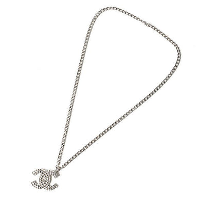 Chanel Necklace Pendant Bracelet Men's Women's Silver Perforated