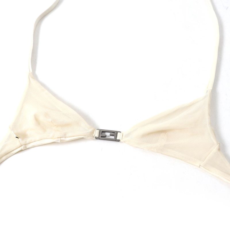 Fendi 22SS Fxbh60 FF Logo Hardware Swimwear Swimsuit Swimwear Bikini Top And