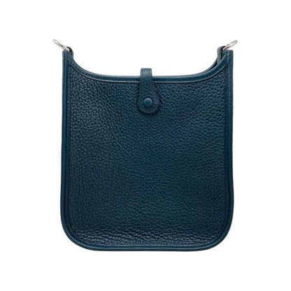 Hermes Shoulder Bag Evelyn TPM Z Engraved Taurillon Clemence Vert Chypre Green