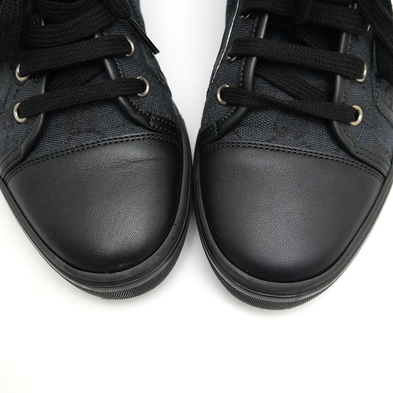 Gucci High Cut Sneakers 426186 Size 37 GG Canvas Black