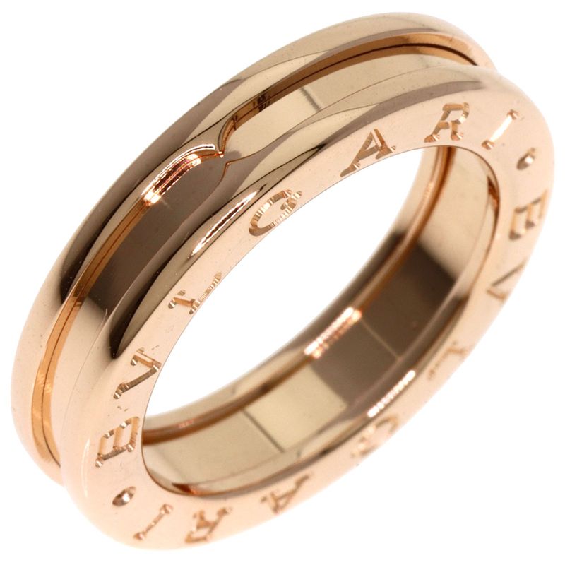 Bvlgari B-zero1 Bee Zero One 1 Band #50 Ring / Rings 18K Pink Gold Ladies