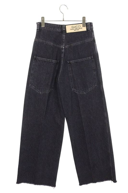Gucci 758153 Xdc0a Labeled Cut-off Baggy Denim Pants Men 29