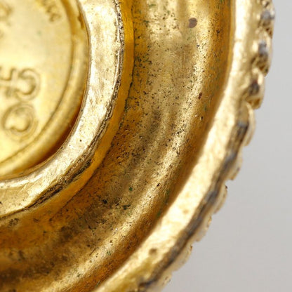 Chanel Vintage Gold Plated And Faux Pearl Ladies 29.5g Earrings