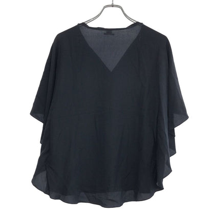 Hermes Pullover Silk Top Navy 42