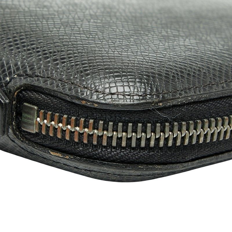 Louis Vuitton Taiga Organizer Atholl NM Long Wallet Round Zipper M30652 Ardoise