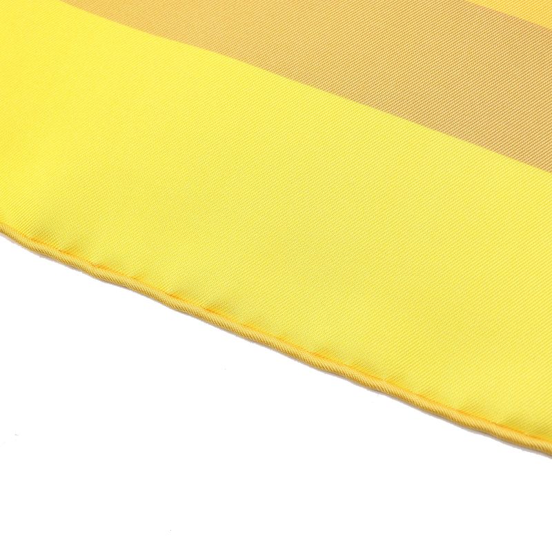 Hermes Rectangle Aloha Silk Jeanne Vif/green/orange Shawl Scarf With Box Made