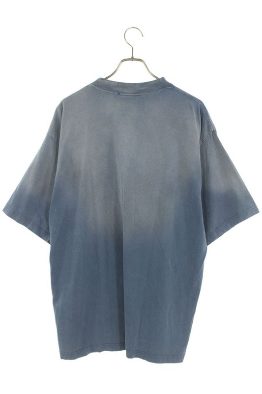 Balenciaga 23AW 764235 Tpvd5 BE KIND Print Damaged T-shirt Men's L