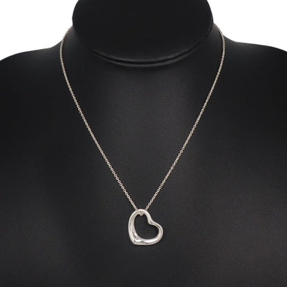 Tiffany & Co Open Heart Elsa Peretti 925 Silver Ladies 6.0g Necklace