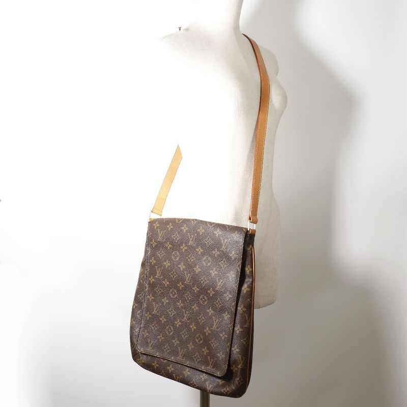 Louis Vuitton Musette M51256 Monogram Canvas Brown As0011 Ladies Shoulder Bag