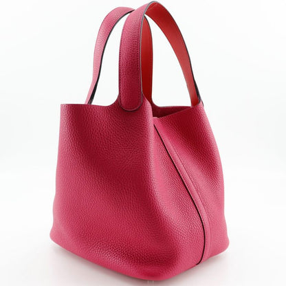 Hermes Picotin Lock MM Togo Rose Extreme Pink A Ladies Handbag