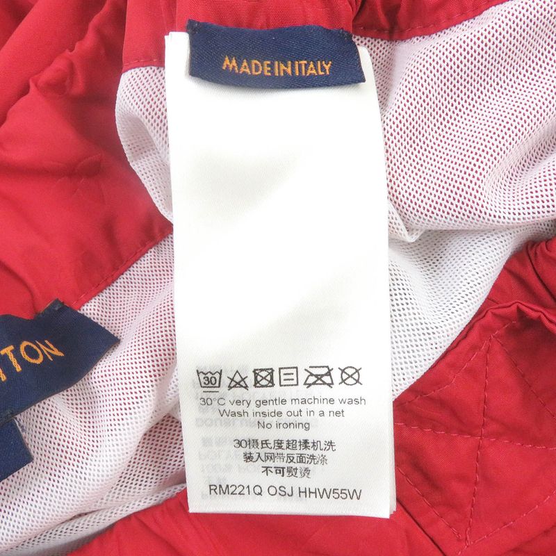 Louis Vuitton 22SS 3D Pocket Monogram Boardshorts Red S Genuine