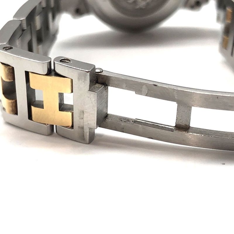 Hermes Clipper Cl4.220 Date Cream Dial Quartz Ladies Watch Working 005913