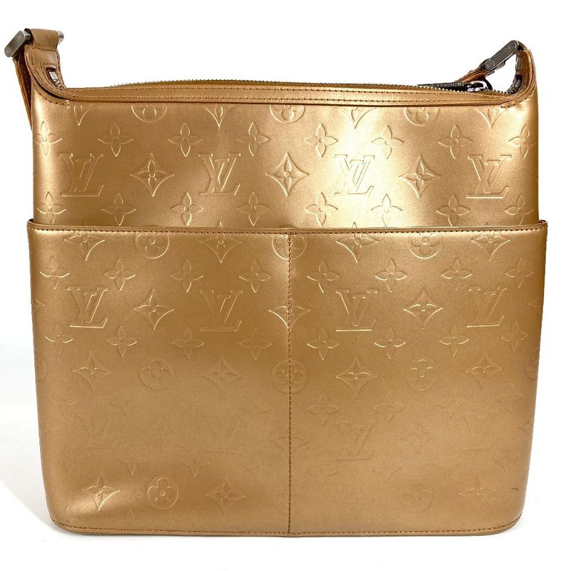 Louis Vuitton Shoulder Bag Sutter M55167 Monogram Matte Leather Ample Beige