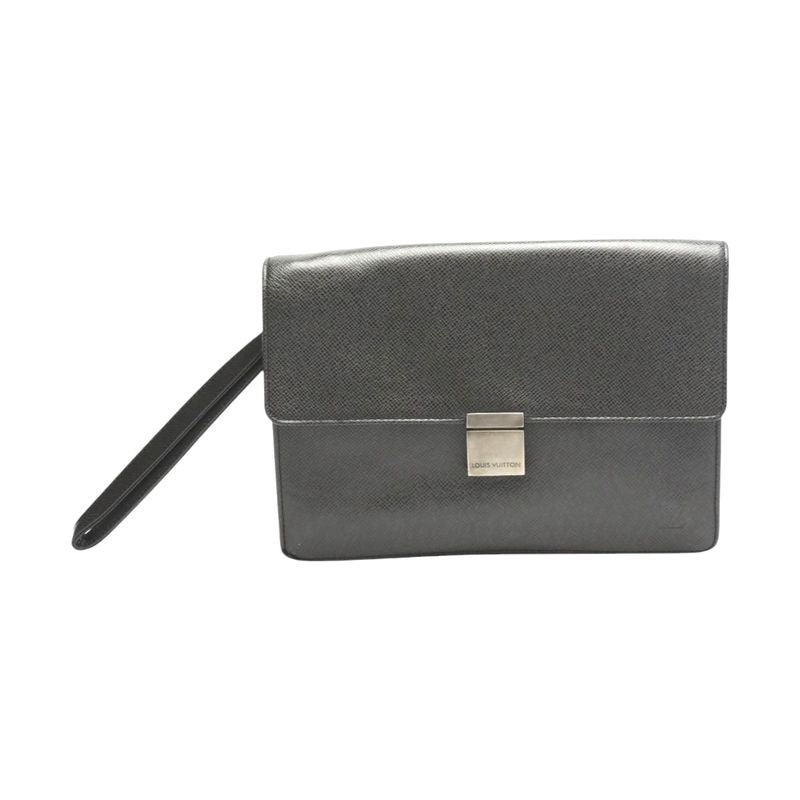 Louis Vuitton M30782 Taiga Clutch Bag Serenga Clutch Bag Louis Vuitton Black