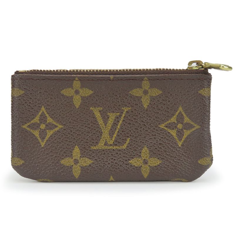 Louis Vuitton Coin Case Pochette Cles M62650 Monogram Brown Gold Hardware Pouch