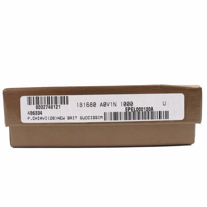 Gucci 181680 Guccissima Interlocking G 6-stack Leather Key Case Black Silver