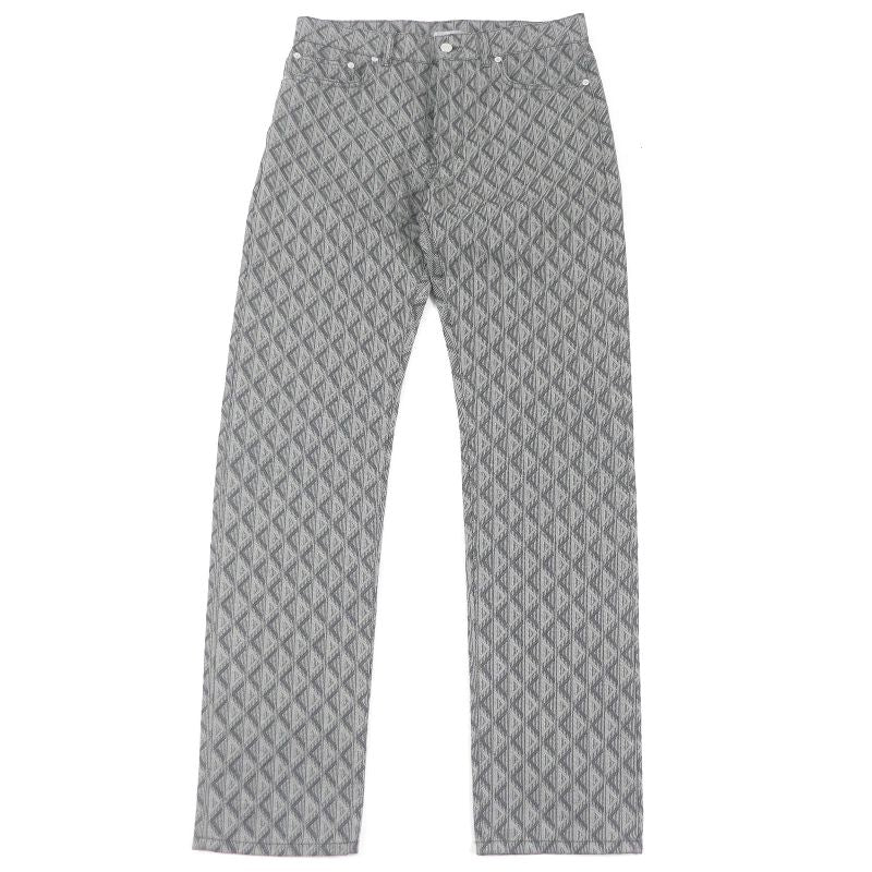 DIOR Homme 313d004b329x Cotton Cowhide CD Diamond Logo Allover Button Fly