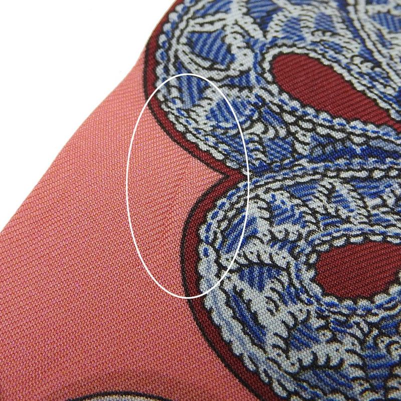 Hermes Twille Scarf 100% Silk Pink Red Blue Multicolor Small Accessories Ladies